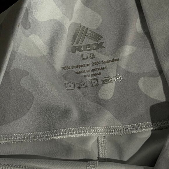 RBX L/G White Camo High-Waist Leggings - Picture 2 of 9